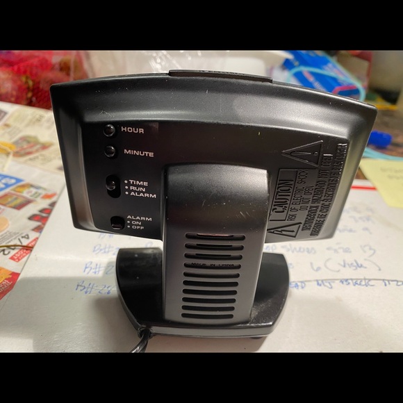 Sharp Model SPC106Digital Alarm Clock Display Blue Shape of Flatscreen TV - Picture 8 of 12